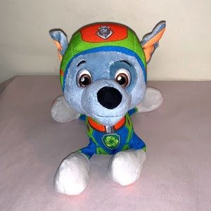 Paw Patrol Rocky Plush Green Recycling Pup Small 8"
